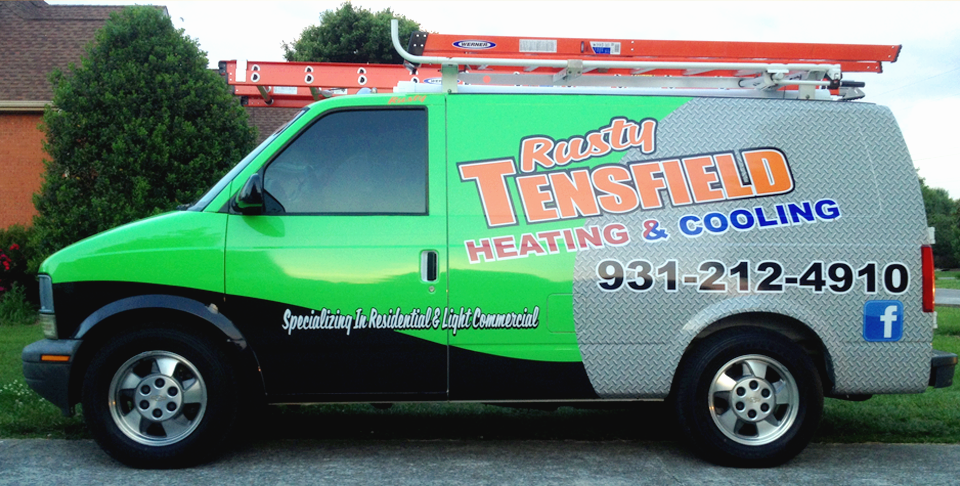 Rusty Tensfield Heating & Cooling Truck